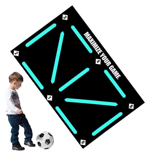 Fussball Matte Ballkontrolle Fußball-Schritt-Trainingsmattem Fussballmatte Training Ball Mastery...
