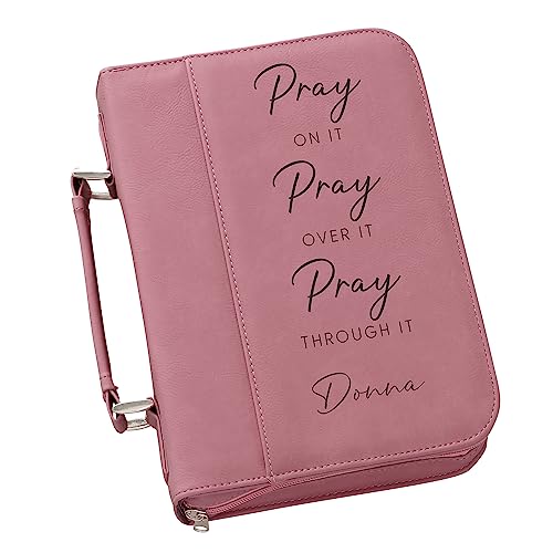 Personalization Universe Pray On It Engraved Bible Cover - Personalized