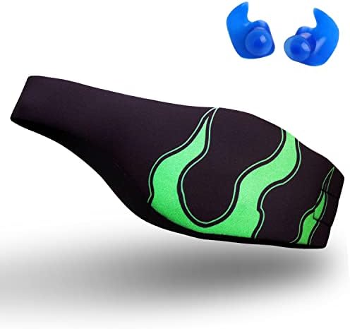 Qshare Swimming Headband Best Design Ear Band to Protect Swimmer's Ears, Doctor Recommended to Keep Water Out and Earplugs in, 2 Sizes for Toddlers & Adults