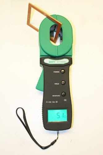 DY1000A Digital Clamp-on Grounding Earth Resistance Tester Meter （Battery not Included）