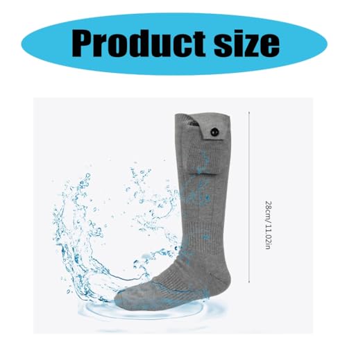 Chaussettes chauffantes électriques lavables pour ski et randonnée - 5