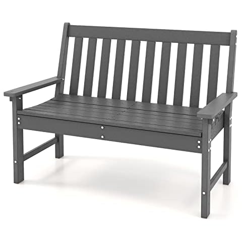 RELAX4LIFE Outdoor HDPE Loveseat Bench Cover