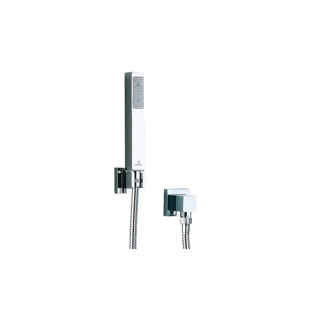 Set Doccia 1 Getto Con Supporto Fisso E Flessibile Mod. Cube Bossini