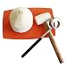 Coconut Opener Tools with Hammer Super Safe & Easy to Open Young Coconuts,Food Grade Stainless Steel Opener,Rubber Mallet with Handle by KINGLEV