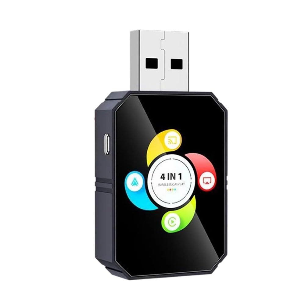 Adaptador CarPlay inalámbrico 4 en 1 con Airplay y Mirror Link para Android e iOS 8