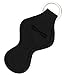 JETEHO 10PCS Neoprene Travel Keychain Case Lipstick Neoprene Lip Balm Keychain Holder Lip Balm (Black)