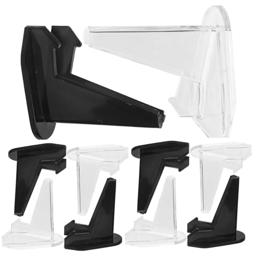 CHICAMPERA 10個 アクリルディスプレイスタンド 卓上イーゼル 小物展示用 多目的ホルダー 写真やスマホ対応 シンプルでコンパクトなデザイン 家