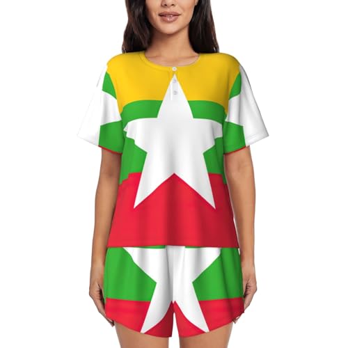 Drapeau du Myanmar EdWal imprimé anti-effilochage pour mât de jardin