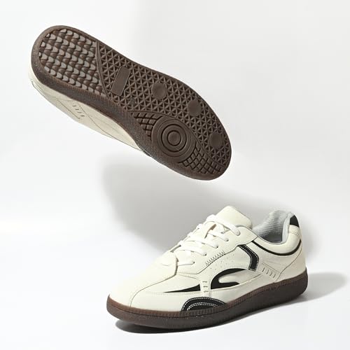Image of Cruiser Men's Low-Top Sneakers | Chunky Platform Cushioned Insole | Trendy & Stylish Modern Lace-Up Athletic Shoes with Wave Graphic Side Panels| Retro Street Style Casual Walking Footwear (2658)