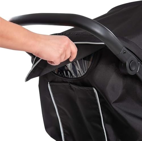 Hauck Buggy Rapid 4 bis 25 kg, Kinderbuggy Klein Zusammenklappbar, mit Liegefunktion, Höhenverstellbar, Großer Korb, Schwarz