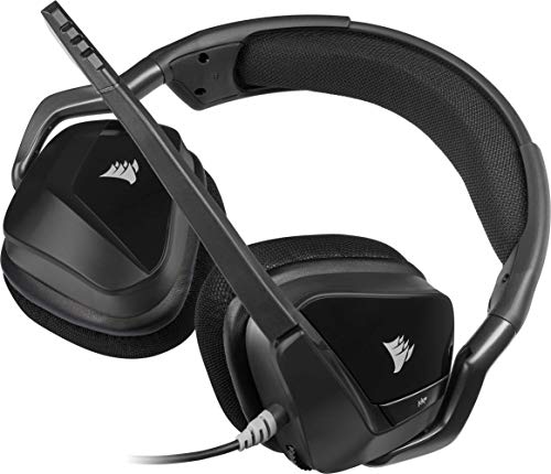 CORSAIR VOID ELITE STEREO Cuffie da Gioco Cablate Multipiattaforma - Microfono Omnidirezionale - Padiglioni Auricolari Microfibra - PC, Mac, PS5, PS4, Xbox, Nintendo Switch, Mobile - Carbonio - Cuffia gaming - Immagine 3