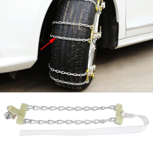 Cadena de acero con clip de seguridad para máxima tracción de coche 6