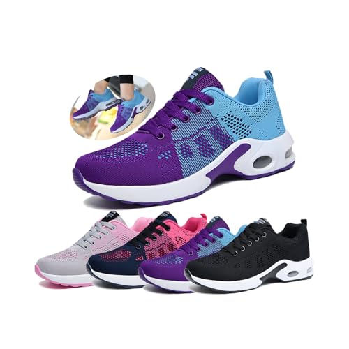 Womens Sneakers Air Cushion Running Shoes Lightweight Tennis Walking Shoes Mesh Breathable Gym Work Fashion Sneakers Athletic Comfortable Casual,Orthopedic Shoes for Women