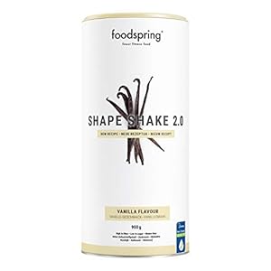 foodspring Shape Shake 2.0, Vanille, 900 g, jouw nieuwe, heerlijke, eiwitrijke maaltijdvervanger voor gewichtsverlies