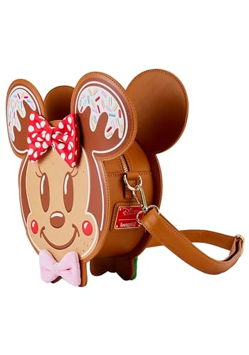 Loungefly Disney Mickey and Minnie Gingerbread Cookie Figural Crossbody3