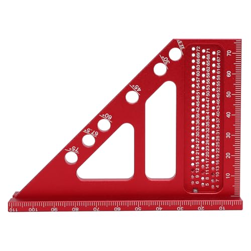 Regla medidora de ángulos multiángulo de aluminio miniatura 5