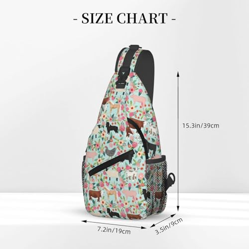 Steer Floral Stylish Men'S Messenger Bag - Durable Polyester, Huge Capacity & Adjustable Strap3