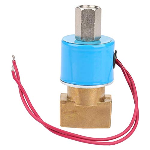 Goick Vanne électromagnétique-3 Port G1/4"électrovanne en Laiton à Action directe N/C KSD pour l'eau 0-0.9Mpa(DC12V) Cover