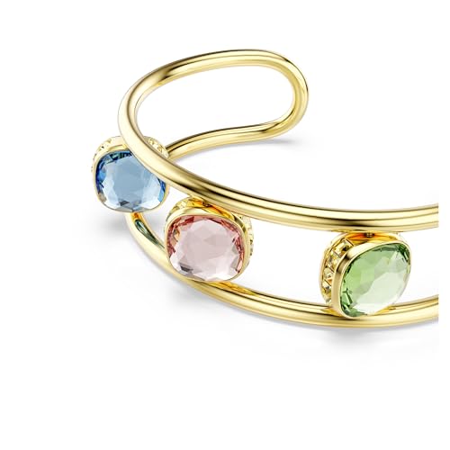 Swarovski Chroma Jewelry Collection, Multi-Color Cushion Cut Crystals, Gold Tone Finish4