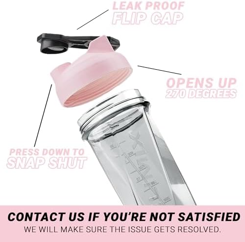 HELIMIX 2.0 Vortex Blender Shaker Bottle Holds upto 28oz | No Blending Ball or Whisk | USA Made | Portable Pre Workout Whey Protein Drink Shaker Cup | Mixes Cocktails Smoothies Shakes | Top Rack Safe - 5