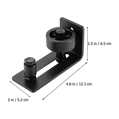 DOITOOL 2Pcs Deslizante Porta Do Celeiro Fundo Parede Rolo de Guia de Chão Porta de Aço Inferior Aju