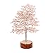 Rose Quartz Tree - Bonsai Money Tree - Feng Shui Tree - Home Decor - Reiki Gifts - Spiritual Decor - Premium Meditation Decor - Wealth Stones - Chakra Stones - Rose Quartz Crystal