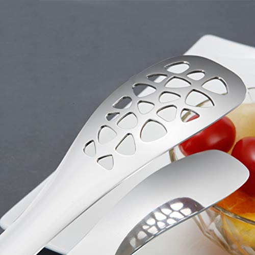 Pinças de cozinha de aço inoxidável UPKOCH para serviço pesado e vazado, para servir comida, bife, s
