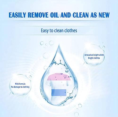 OSMARI Removedor de manchas de roupa ativo enzima – Guardião de camisa branca, removedor de óleo de