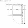 Bosch KGN392LAG Serie 4, Frigorifero combinato da libera installazione, Total No Frost, VitaFresh XXL: Spazio extra-large per i tuoi cibi freschi, PerfectFit, Luce LED, Acciaio, 203 x 60 cm