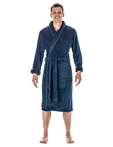 Noble Mount Mens Plush Robe - Fleece Robe, Mens Bathrobe