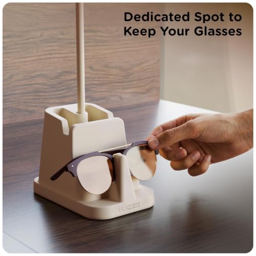 Image of eo 4-in-1 Pen Stand | Spectacle Holder + Headphone /Neckband Holder + Mobile Phone Stand + Desk Organiser | Space Saving Table Organizer for Office, Study, Bedroom | Gifts for Office Colleagues | Glasses Holder | Vertical & Horizontal Phone Stand | Neckband and Headphone Dock | Great Gift for Kids
