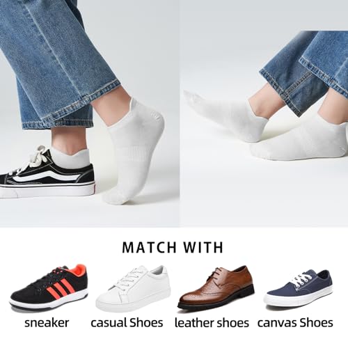 Image of ATBITER Ankle Socks Womens and Men Thin Athletic Running Low Cut No Show Socks With Heel Tab 6-12 Pairs