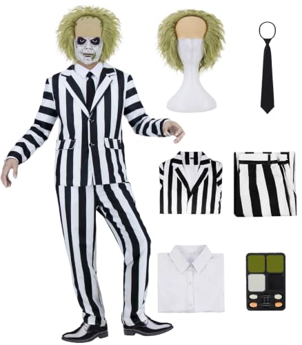 Striped Suit With Green Wig
