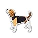 decalcomanie e adesivi per auto Funny Car Sticker Auto Beagle Dog Accessori in PVC Copertina Cover Graffiature Accessori per parabrezza da finestra impermeabile 12cm x 14 cm ( Size : 14cm x 12cm )
