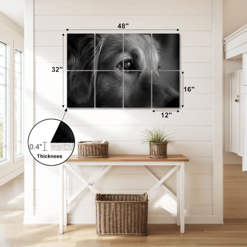 Set de 8 paneles acústicos artísticos decorativos autoadhesivos LAMOONHOME, 48"x72" hechos de poliéster para estudio y hogar miniatura 2