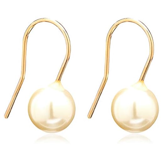 Brinco Rommanel Banhado Ouro Gancho Pérola De 10mm 522957