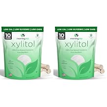 عبوة من 2 Morning Pep Pure Birch Xylitol Keto مع التحلية الصديقة للحمية مع عدم وجود حجم سائب مذاق 10 LBs ليس من الذرة غير المعدلة وراثيًا Kosher منتج خال من الغلوتين من الولايات المتحدة الأمريكية. إجمالي 20 رطل 320 أونصة