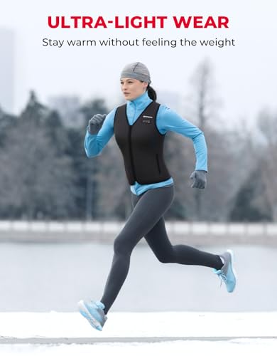 KEMIMOTO Heated Vest for Women with Battery Pack Included, V Neck with Inner Pocket Lights-out Design, Electric Warming Vest3