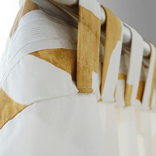 Hpd Half Price Drapes Printed Cotton Curtains For Living Room 50 X 96 (1 Panel), Prtw-D23C-96, Mecca Gold #TOP6