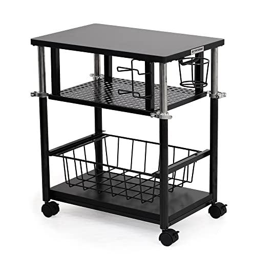 STRASSE キャビネット 昇降式サイドワゴン キャスター付き サイドテーブル オフィスワゴン デスクワゴン ストラッセ