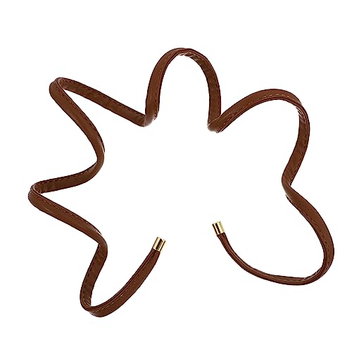 SAFIGLE Diadema De Cuero y Aluminio Coletero Alambre Pelo Accesorios Creativos Para Niñas y Mujeres Para Eventos Formales