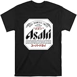 Asahi Dry Beer - Camiseta para hombre, diseño de cerveza seca, unisex, color negro, Negro , XL