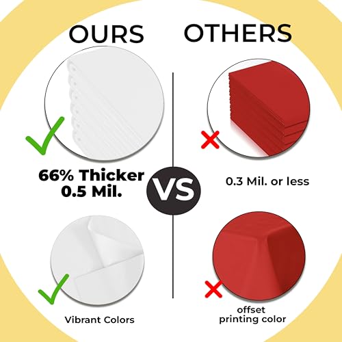 Image of *Premium* White table cover 54 x 108