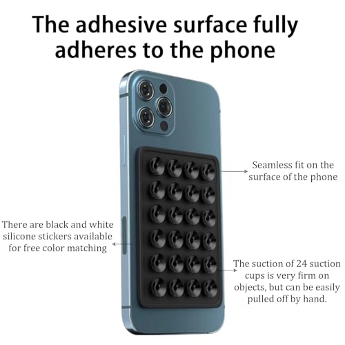 4 soportes de ventosa para teléfono móvil,Silicona Soporte para Teléfono Adecuado para 4 Paquetes de ventosas de Silicona para Todos los Modelos de teléfonos móviles,ventosa de silicona para coche(neg - imagen 6