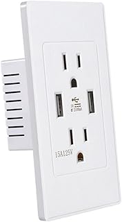 BETOOKY Plugue De Parede USB Tomadas Elétricas Plugue De Tomada Tomada De Parede Carregador Tomada De Parede USB Dupla Adaptador De Tomada USB Tomada De Carregamento USB Tomada De Parede