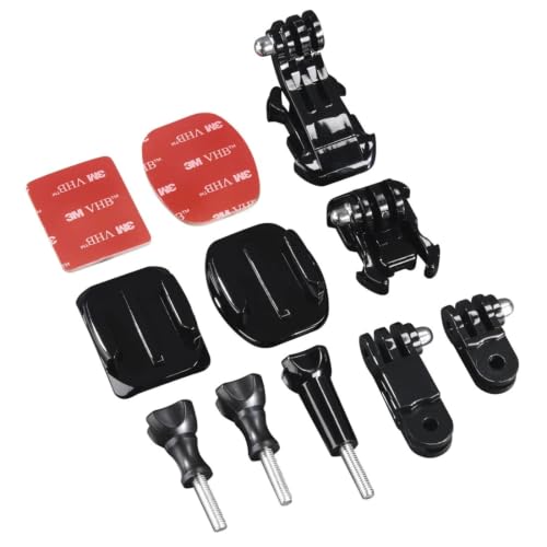 Accesorios para GoPro Hama 4397 negro juego de adaptadores de fijación y anclajes mecánicos de cámara