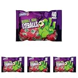 Colombina Scary Eyeballs Bubblegum, Halloween Party Favors, 40 Count (Pack of 4)