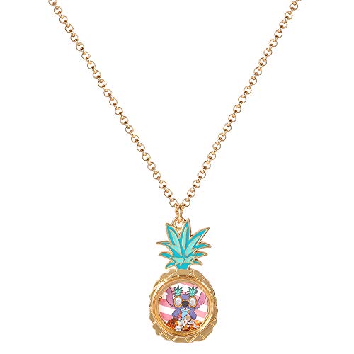 Disney Lilo & Stitch Floating Stones Necklace NH00923YRKL-16, One Size, Metal, No Gemstone
