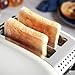 Russell Hobbs 2 Slice Lift & Look Toaster (Longer slots, 6 Browning levels, Defrost/Reheat/Cancel function, Removable Crumb Tray, 1670W, Cream & Stainless Steel Gloss finish) 26551