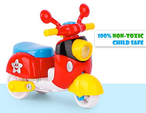 Image of Zest 4 Toyz Mini Scooter Toy for Kids Pack of 3 Friction Powered Colorful Push and Go Scooter Lightweight Design Safe Durable Indoor Outdoor Play Toys Perfect for Toddlers Boys and Girls Aged 3+